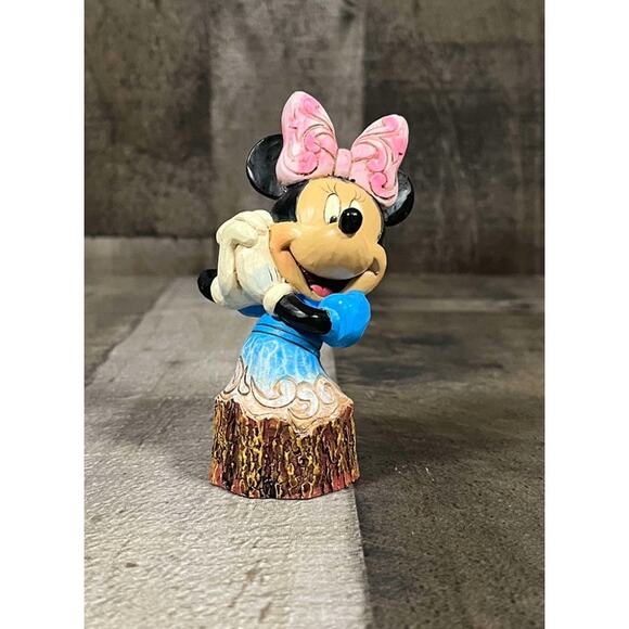 Disney Traditions Jim Shore 2013 Minnie Mouse Carved by Heart Figurine 4033289 - Picture 4 of 7
